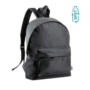 Zaino in poliestere 600D RPET con spallacci e schienale imbottiti 28x38x12cm
