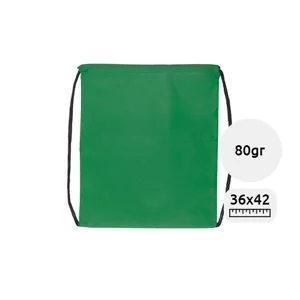 Sacca in TNT con lacci e chiusura a coulisse in diverse colorazioni da 80gr 36X42cm