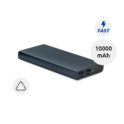 Power bank in alluminio riciclato da 10000 mAh