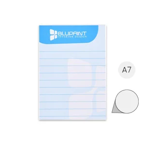 Block notes A7 Desk-Mate con 100 fogli incollati e totalmente personalizzabili