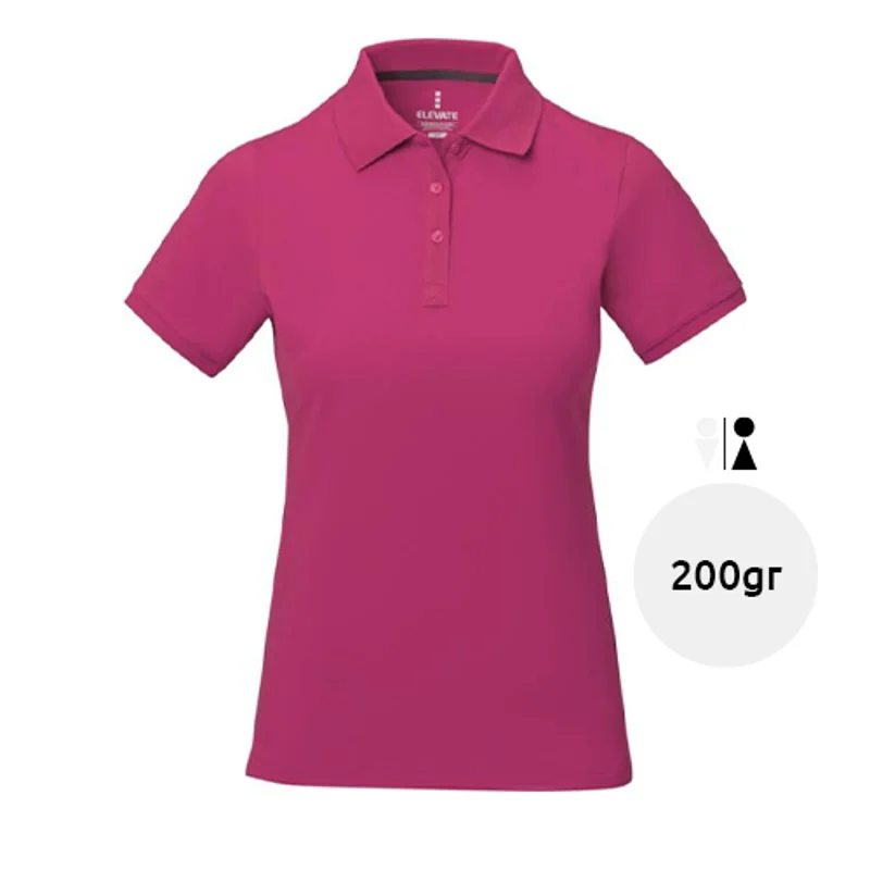 Polo da donna in piqué di cotone a manica corta da 200gr