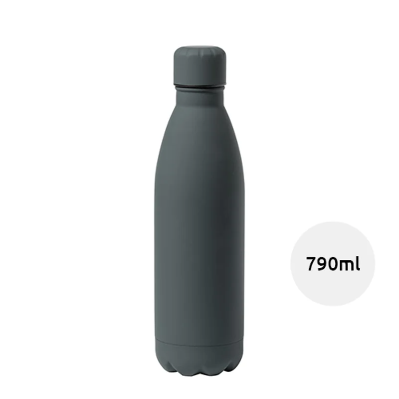 Borraccia in acciaio inossidabile e finitura gommata da 790ml 