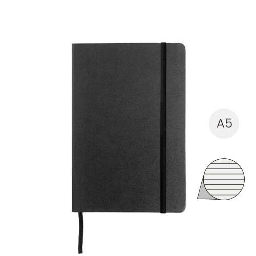 Block notes A5 con copertina rigida fogli a righe