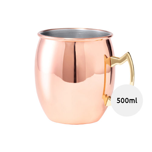 Tazza per cocktail 500ml in acciaio inox placcato in rame
