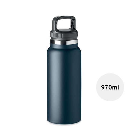Borraccia in acciaio inox a doppio strato con isolamento sottovuoto 970ml