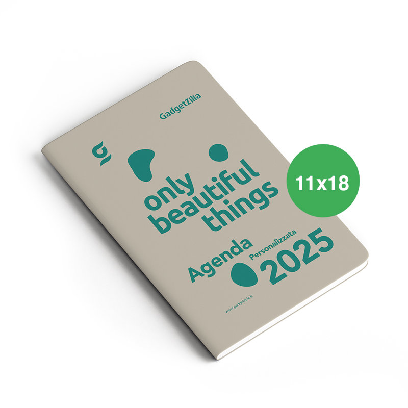  Agenda Cucita formato 11x18 con grafica completamente personalizzabile. Possibilità di richiedere anche il progetto grafico
