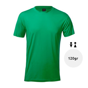 T-shirt unisex sportiva colori assortiti a girocollo taglio regolare in poliestere traspirante 120gr
