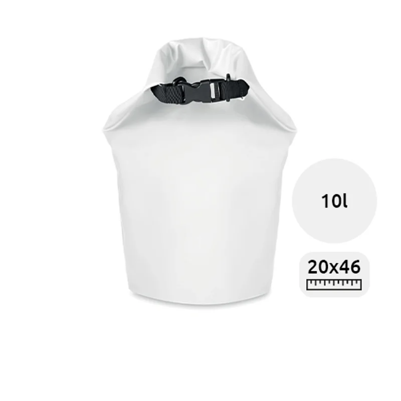 Sacca impermeabile in PVC in diverse colorazioni da 10L diametro 20cm x altezza 46cm