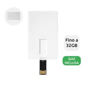 Chiavetta USB a forma di carta di credito da 1Gb a 32GB