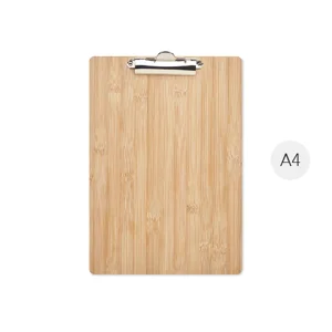 Cartellina A4 porta blocco per appunti in bambù 32.7x22.4x0.4 CM