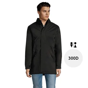 Giacca unizex con fodera imbottita in poliestere con cerniera e tasche