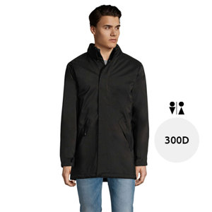 Giacca unizex con fodera imbottita in poliestere con cerniera e tasche