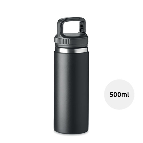 Borraccia in acciaio inox a doppio strato con isolamento sottovuoto 500ml