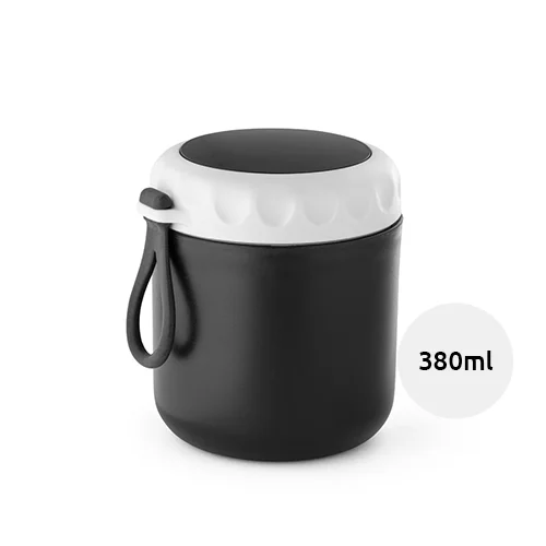 Contenitore termico in PP con maniglia in silicone da 380ml