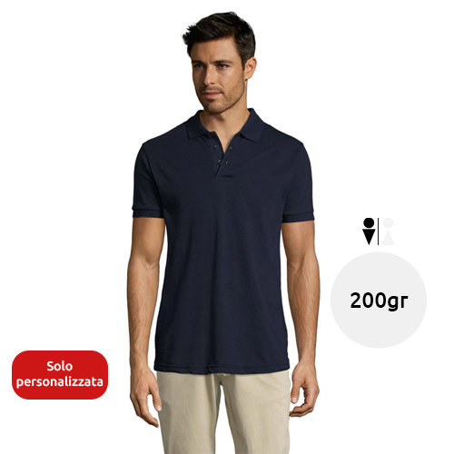 Maglietta polo da uomo a maniche corte colori assortiti taglio regolare in cotone e poliestere 200gr