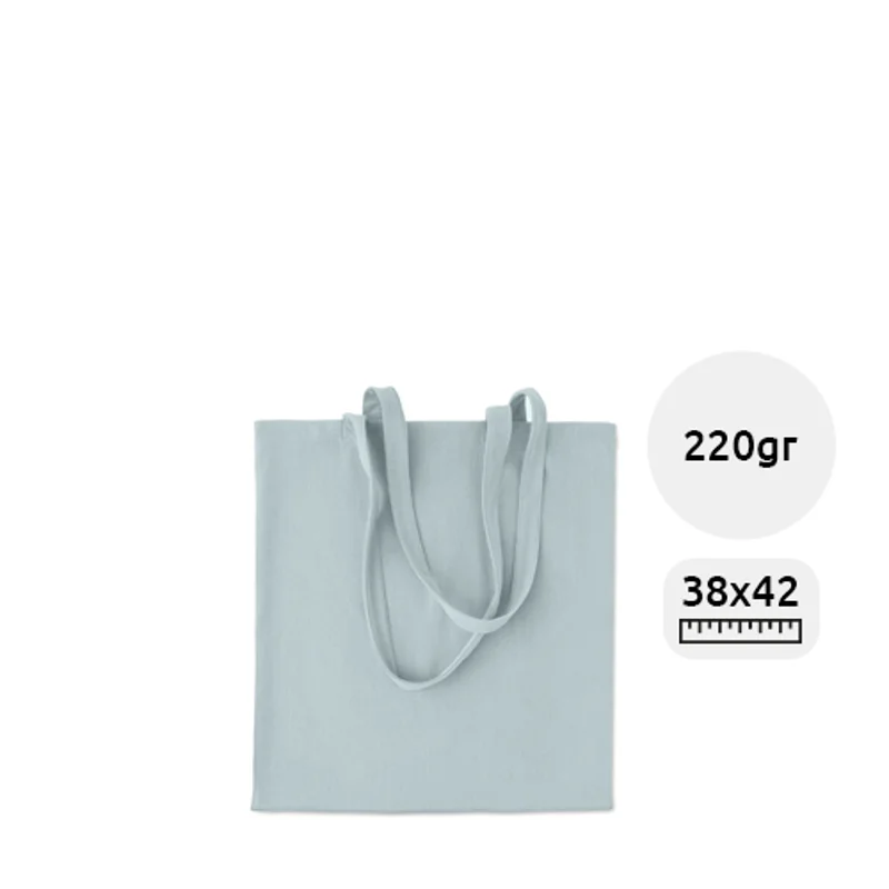 Shopper in velluto a coste con manici lunghi da 220gr 38x42cm