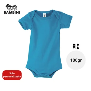 Body per neonato unisex colori assortiti 100% cotone 180gr