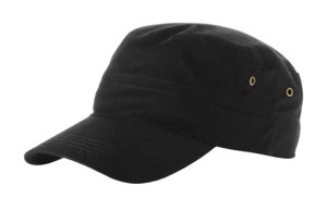 Cappellino con asole in metallo e chiusura a strap