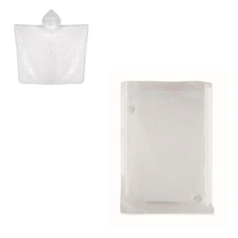 Poncho biodegradabile confezionato