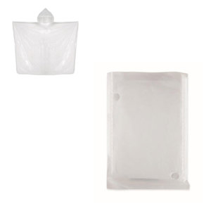 Poncho biodegradabile confezionato