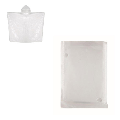 Poncho biodegradabile confezionato