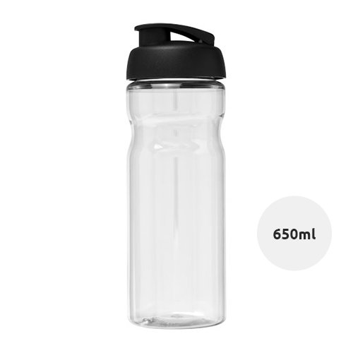Borraccia sportiva in PET da 650 ml con coperchio a scatto