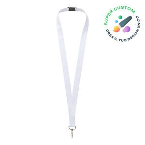 Lanyard in PET riciclato totalmente personalizzabile con sgancio di sicurezza