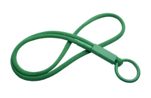 Lanyard tubolare con anello e gancio in plastica riciclata