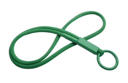 Lanyard tubolare con anello e gancio in plastica riciclata
