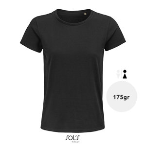 T-shirt da donna colori assortiti a girocollo taglio aderente 100% cotone biologico 175gr