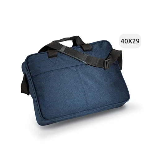 Borsa porta documenti in poliestere 600D con tracolla regolabile 40x9x29cm