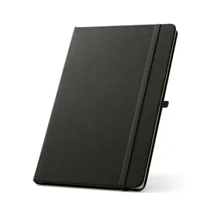Block notes A5 in RPET con copertina rigida e fogli a righe in carta riciclata