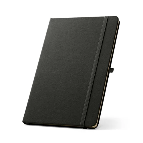 Block notes A5 in RPET con copertina rigida e fogli a righe in carta riciclata