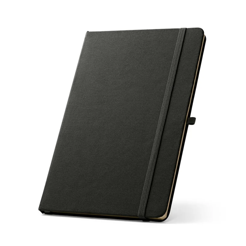 Block notes A5 in RPET con copertina rigida e fogli a righe in carta riciclata