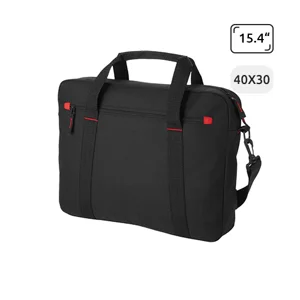 Borsa porta pc da 15.4" in poliestere 600D con scomparto imbottito e tracolla regolabile 40x7x30cm