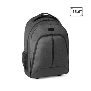 Zaino trolley porta pc da 15.6'' in poliestere 600D impermeabile con manico estensibile in metallo e spallacci imbottiti