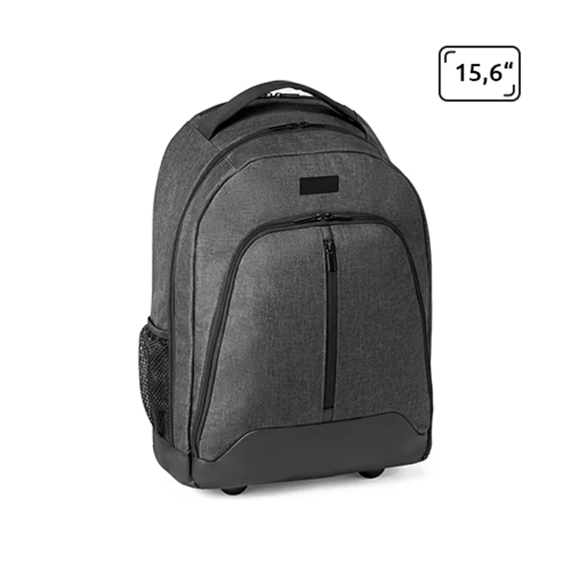 Zaino trolley porta pc da 15.6'' in poliestere 600D impermeabile con manico estensibile in metallo e spallacci imbottiti