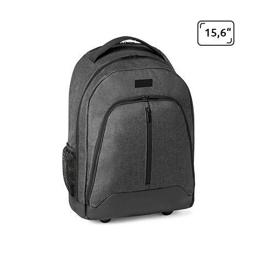 Zaino trolley porta pc da 15.6'' in poliestere 600D impermeabile con manico estensibile in metallo e spallacci imbottiti