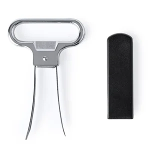 Cavatappi a lame realizzato in resistente acciaio inox con custodia