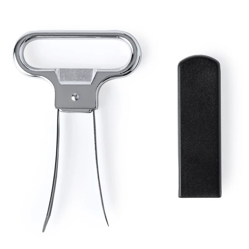 Cavatappi a lame realizzato in resistente acciaio inox con custodia