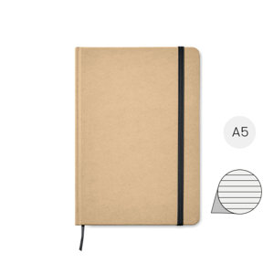 Block notes A5 in carta riciclata e 160 pagine a righe