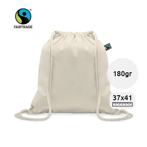 Sacca in cotone equosolidale Fairtrade da 180gr