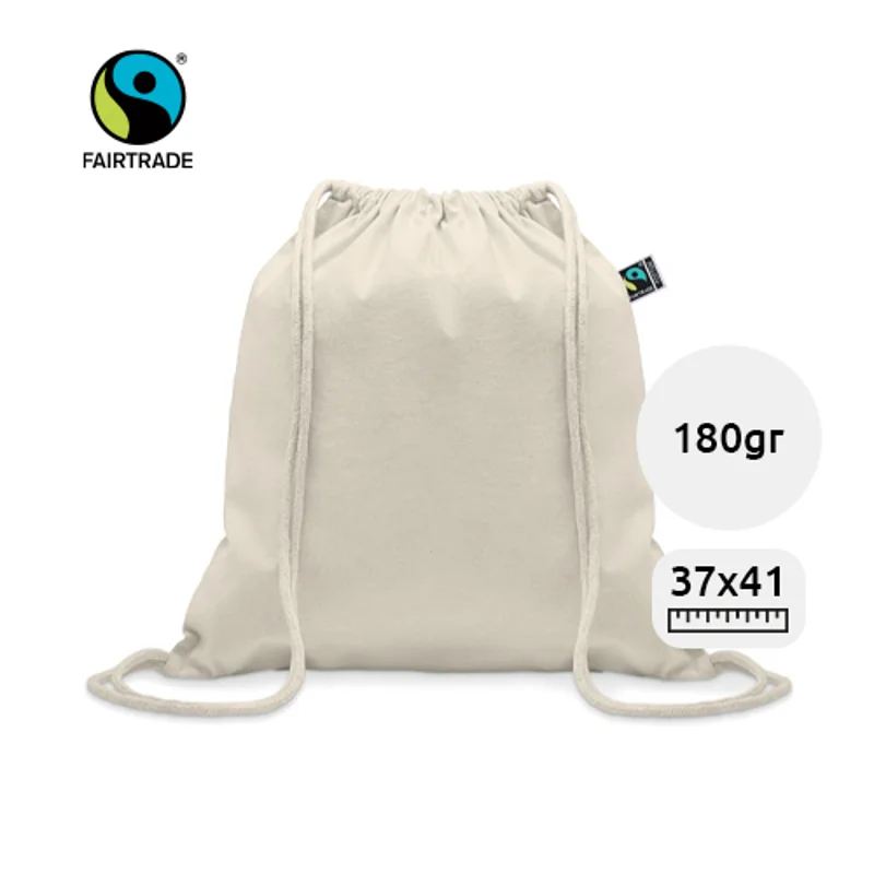 Sacca in cotone equosolidale Fairtrade da 180gr