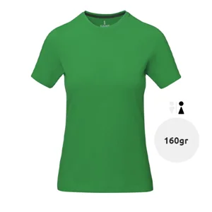 T-shirt da donna colori assortiti a girocollo con cucitura decorativa 100% cotone 160gr