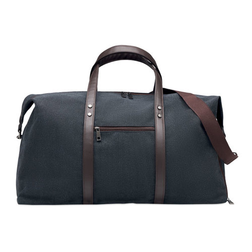 Borsa in tela da 450gr con dettagli in PU riciclato e fodera in RPET e con cinghie robuste regolabili e removibili incluse 55X24.5X36cm