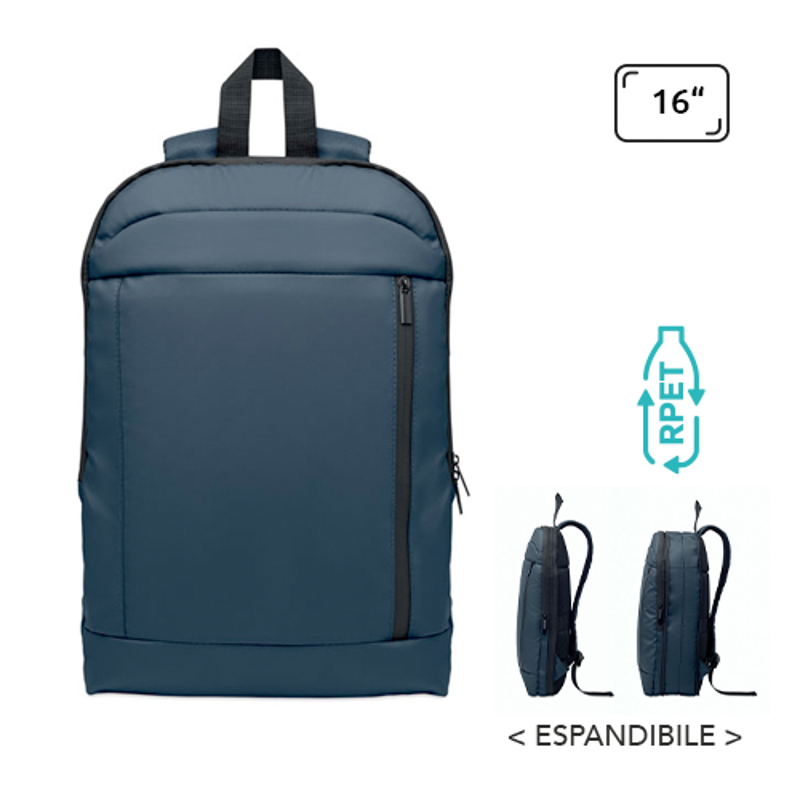 Zaino porta pc da 16" espandibile in RPET 600D