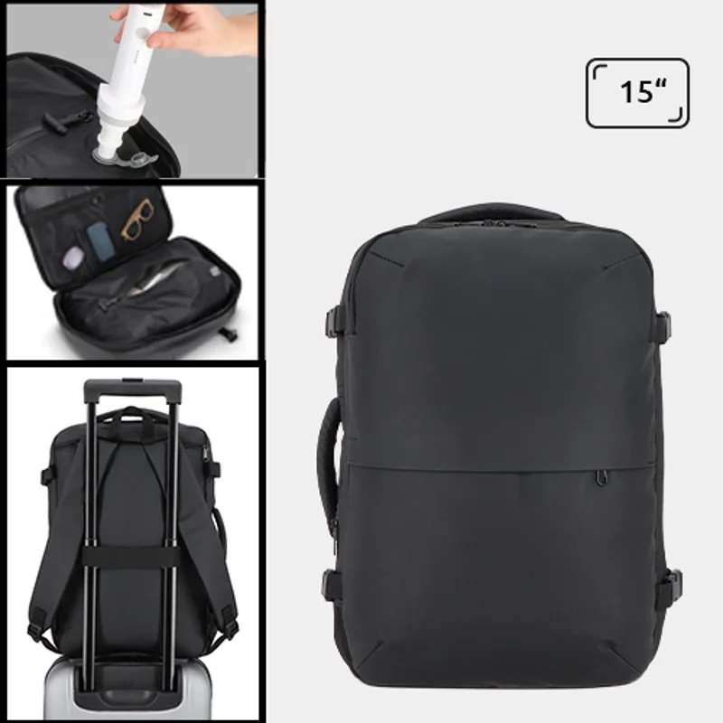 Zaino Dalston espandibile porta pc da 15" con funzione sottovuoto
