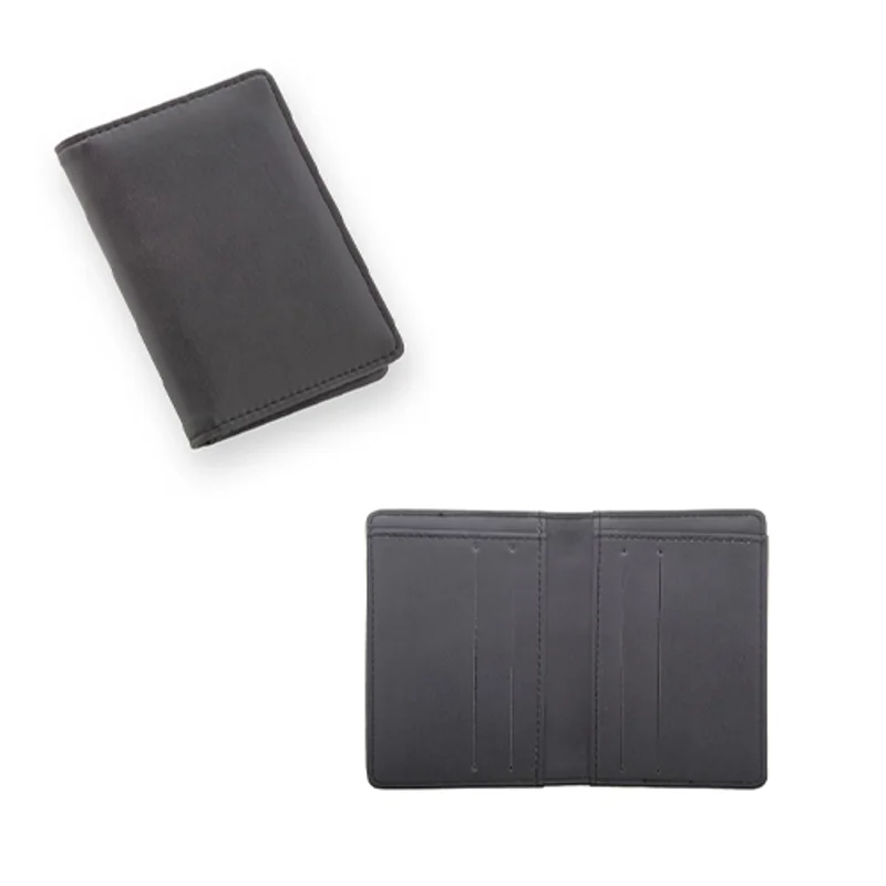 Porta carte di credito in pelle PU con protezione RFID 82×117×15mm