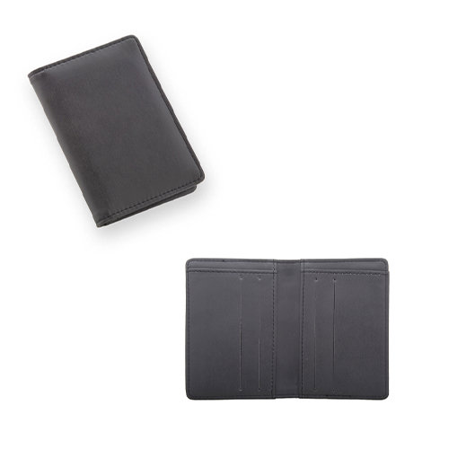 Porta carte di credito in pelle PU con protezione RFID 82×117×15mm