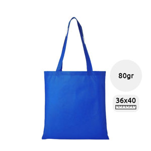 Shopper in TNT con manici lunghi in diverse colorazioni da 80gr 36x40cm